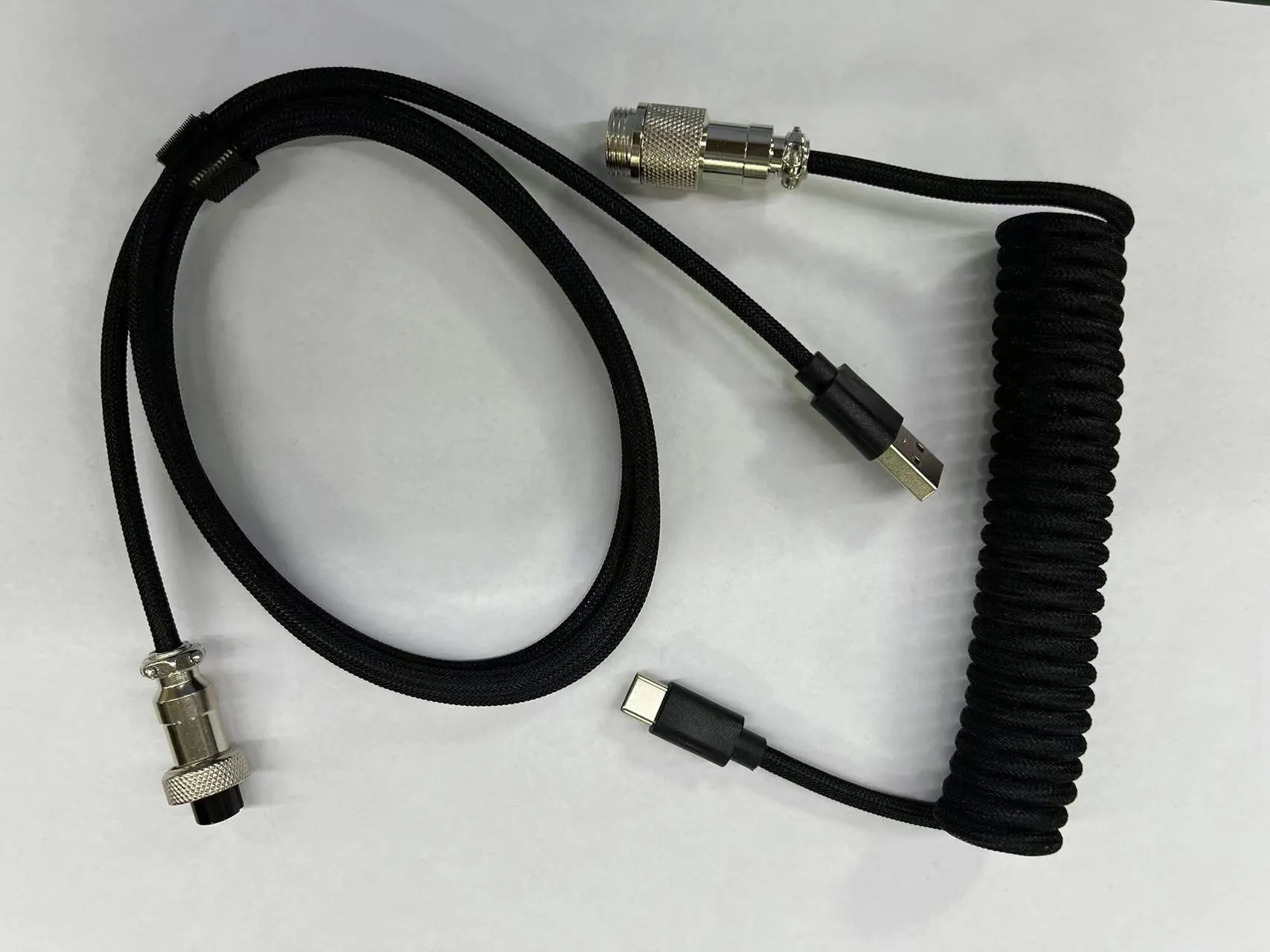3m USB DIY data cable for mechanical keyboards, available in multiple colours including black and fluorescent green
