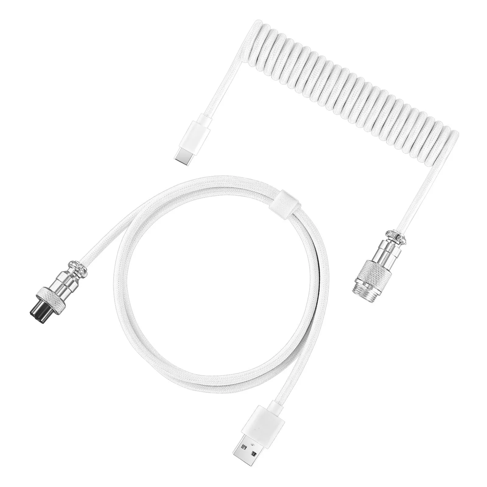 3m USB DIY data cable for mechanical keyboards, available in multiple colours including black and fluorescent green