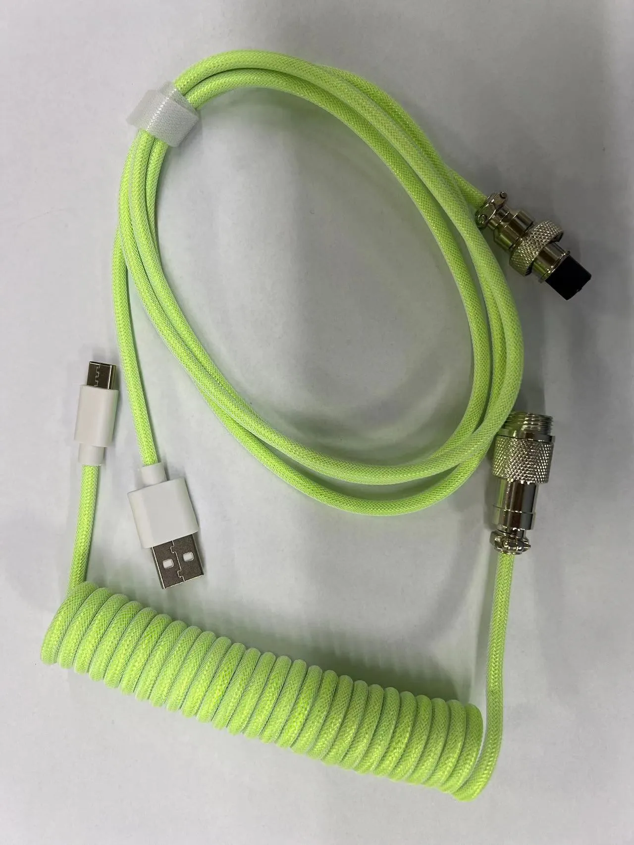 3m USB DIY data cable for mechanical keyboards, available in multiple colours including black and fluorescent green