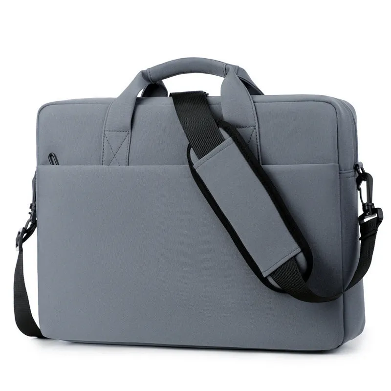 Khaki polyester full airbag shockproof computer bag with Oxford cloth exterior