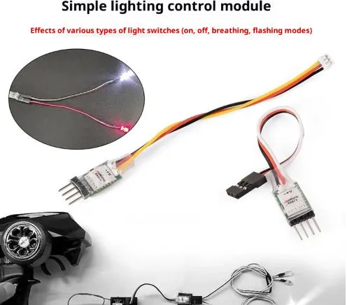 Car lamp model remote control cable with small white head plug connector on white background