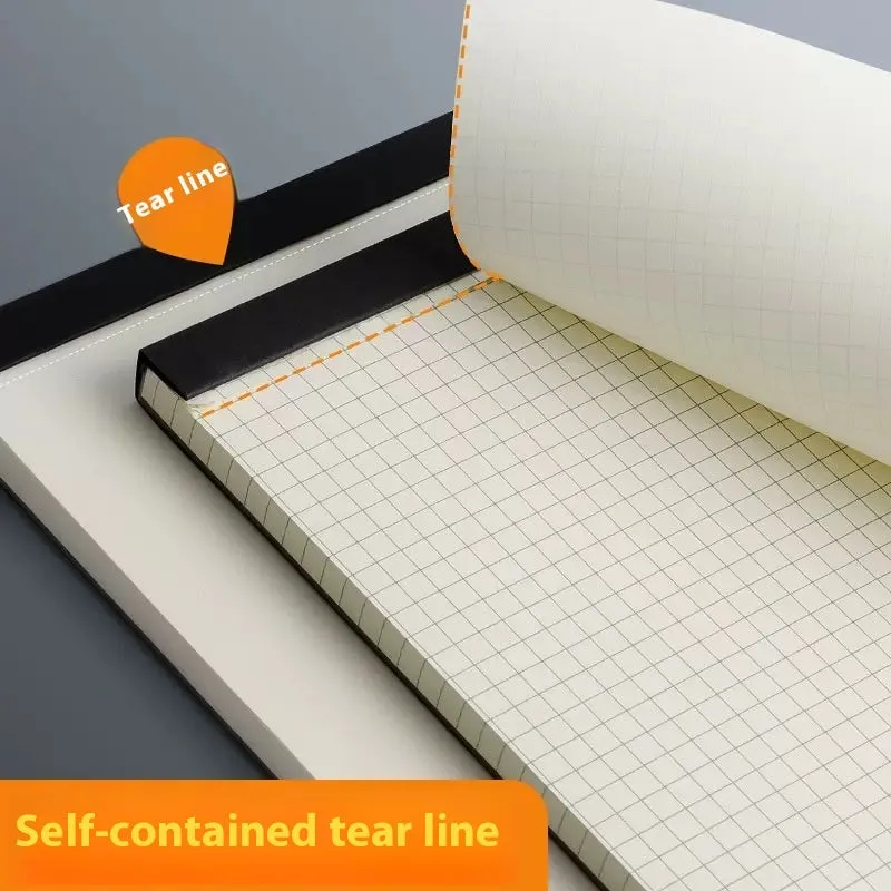 A4 A5 B5 writing pads with blank, grid, and lined rulings, 80 sheets each