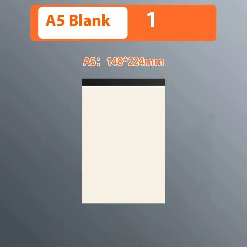 A4 A5 B5 writing pads with blank, grid, and lined rulings, 80 sheets each