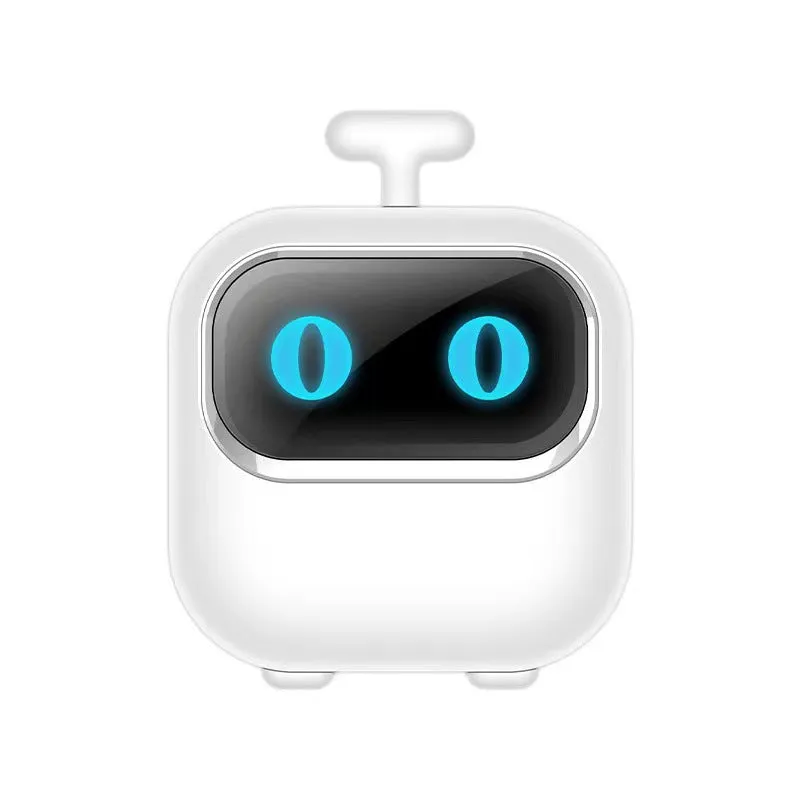 Mini portable thermal printer for students in white with USB cable