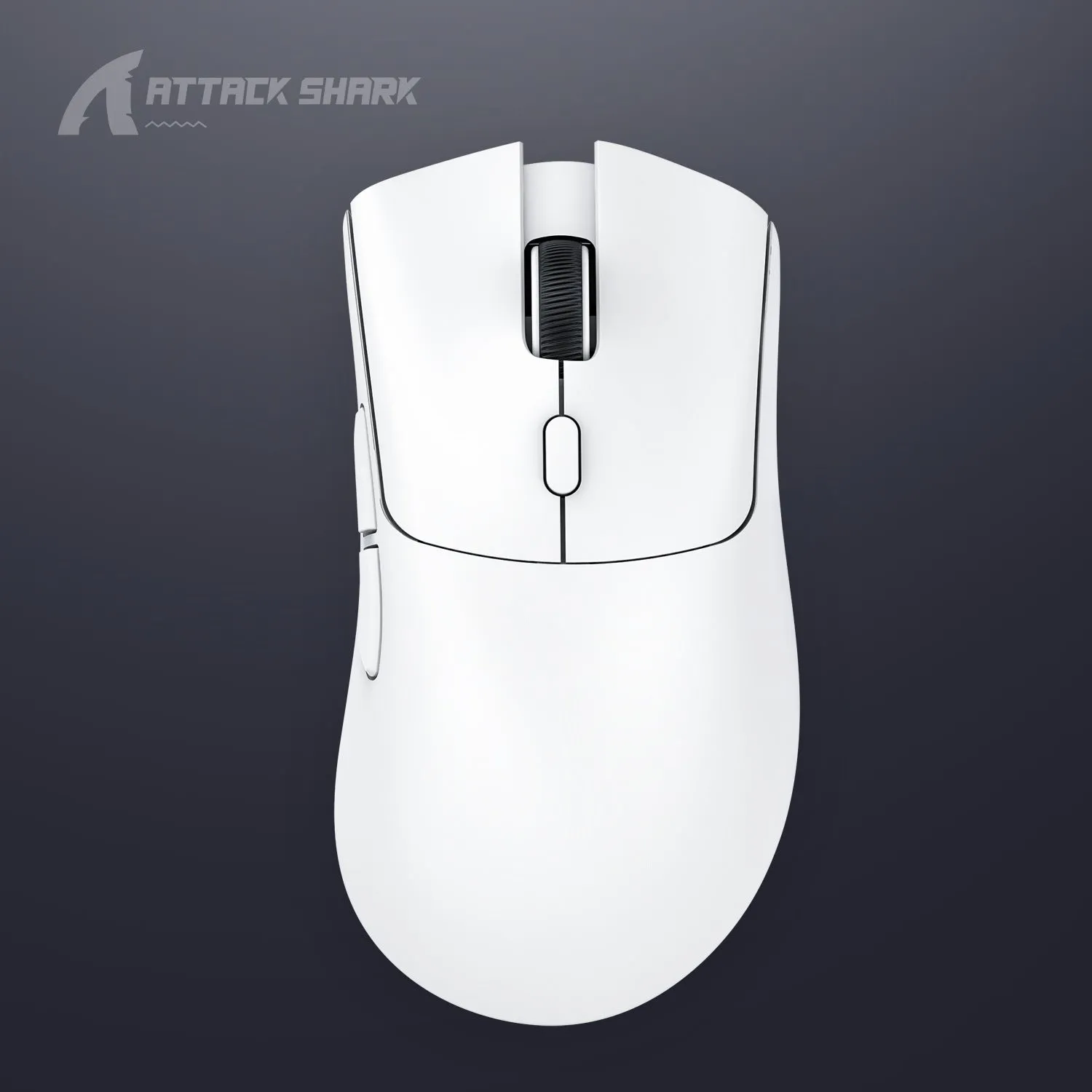Attack Shark three-mode wireless Bluetooth mouse in black, white, or red colours