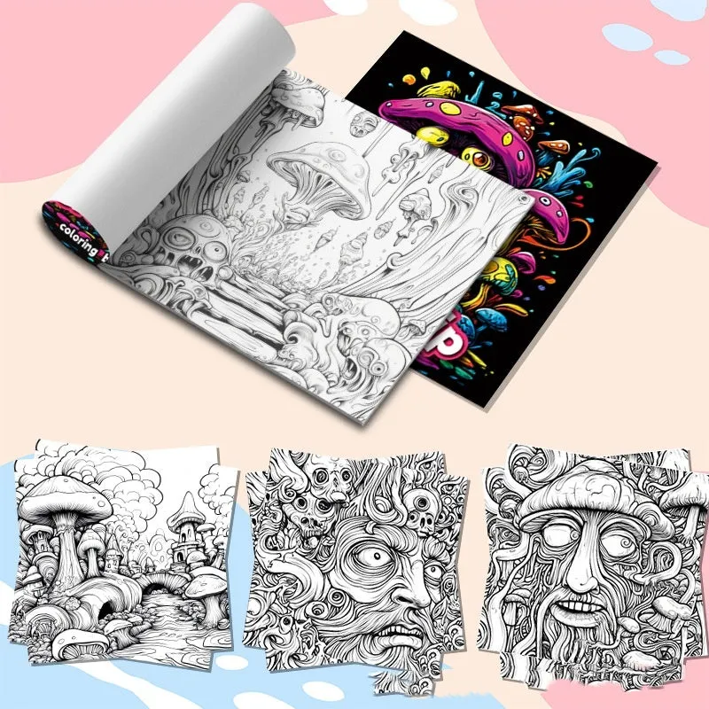 Acid tour colour painting book measuring 200mm in length with paper pages