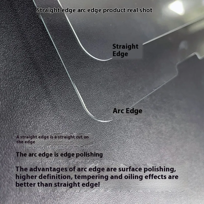 Two tempered glass screen protectors for Samsung tablets in a leather storage bag.
