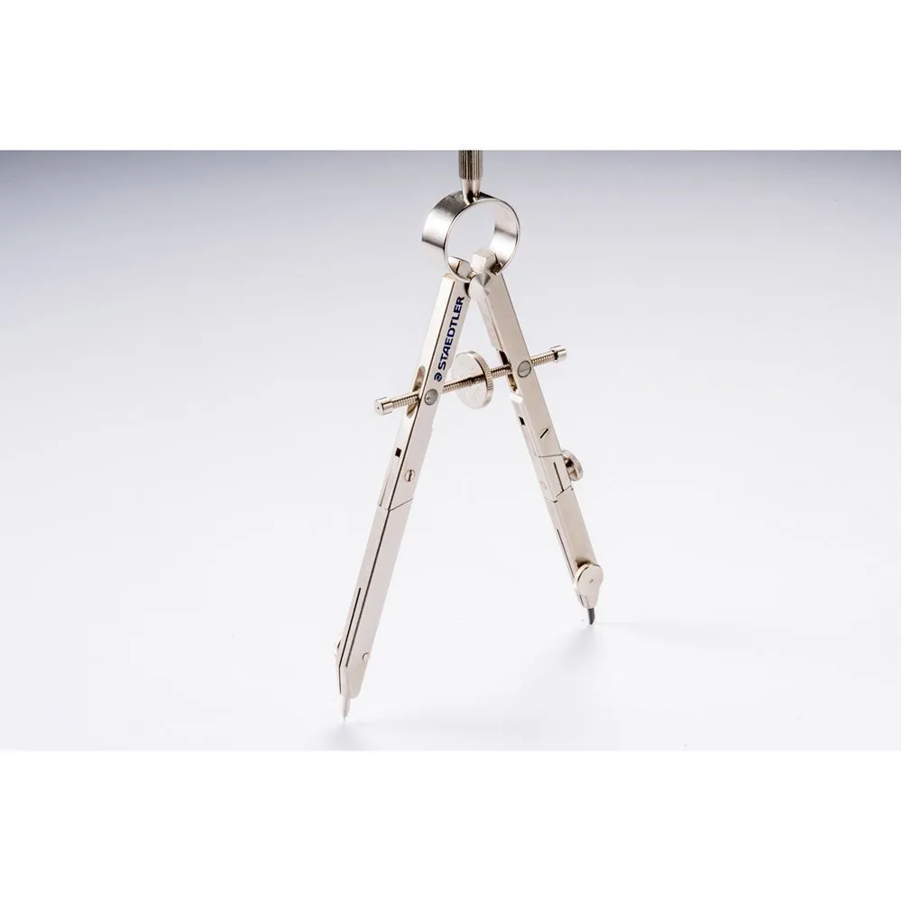 STAEDTLER 551 01 steel technical drawing compass with telescopic rod extended.