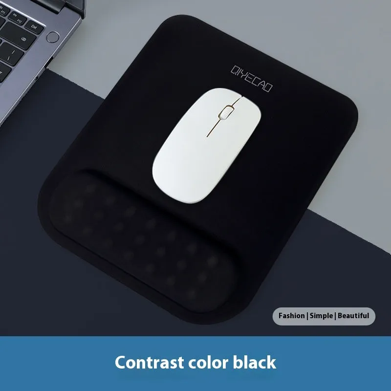 Ergonomic cloth silicone mouse pad with wrist support in multiple colour patterns