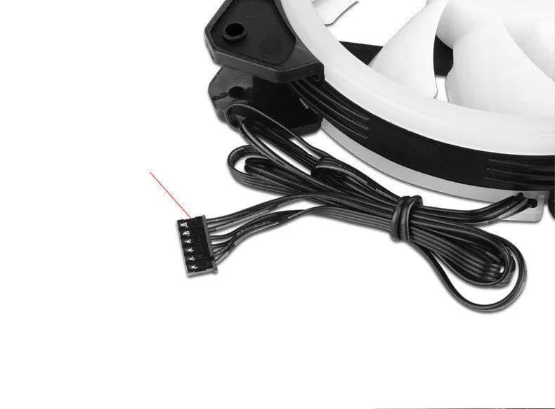 Camouflage patterned 12cm RGB computer chassis cooling fan.