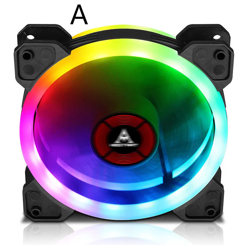 Camouflage patterned 12cm RGB computer chassis cooling fan.