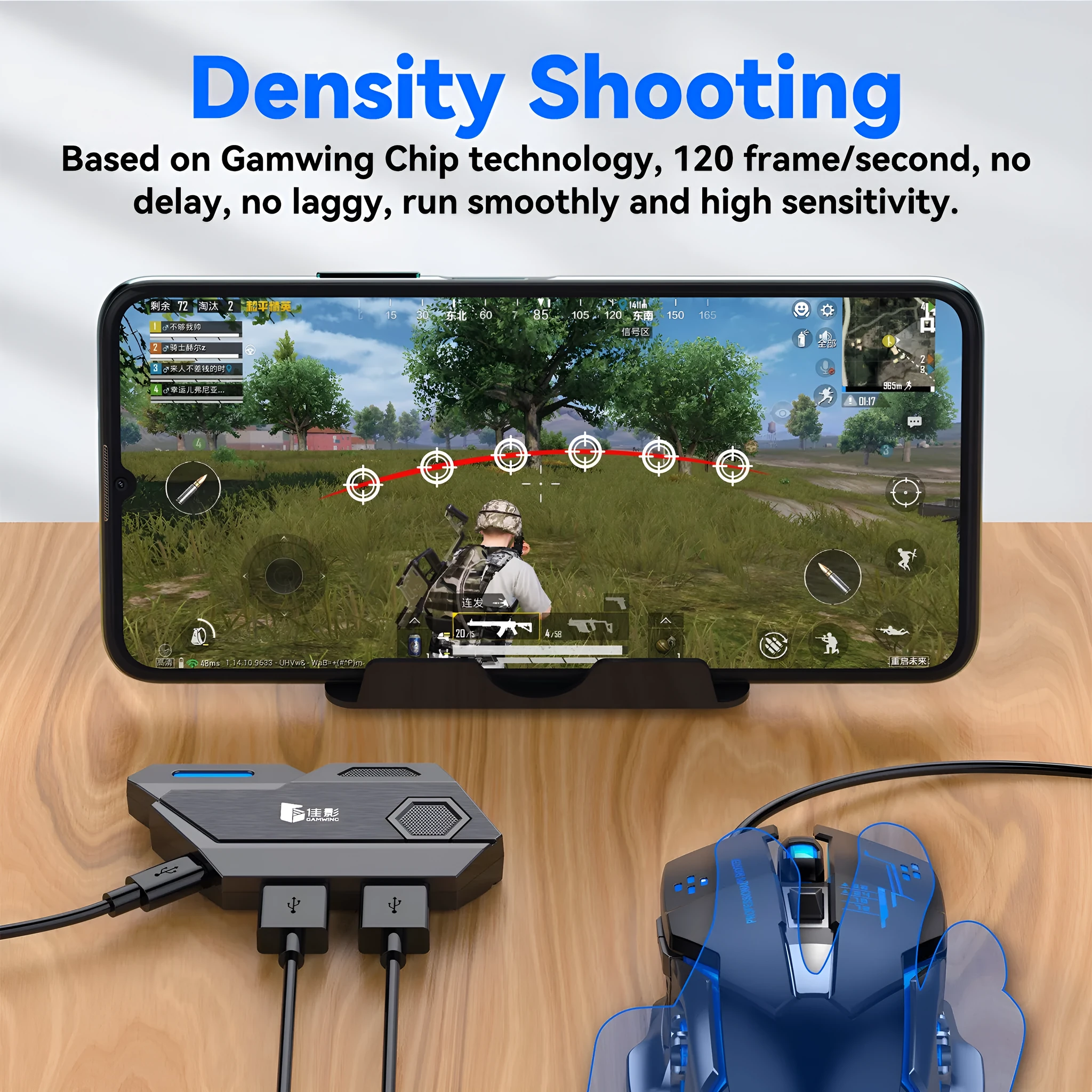 Gamwing Jiaying MIX keyboard and mouse converter with USB interface for mobile gaming