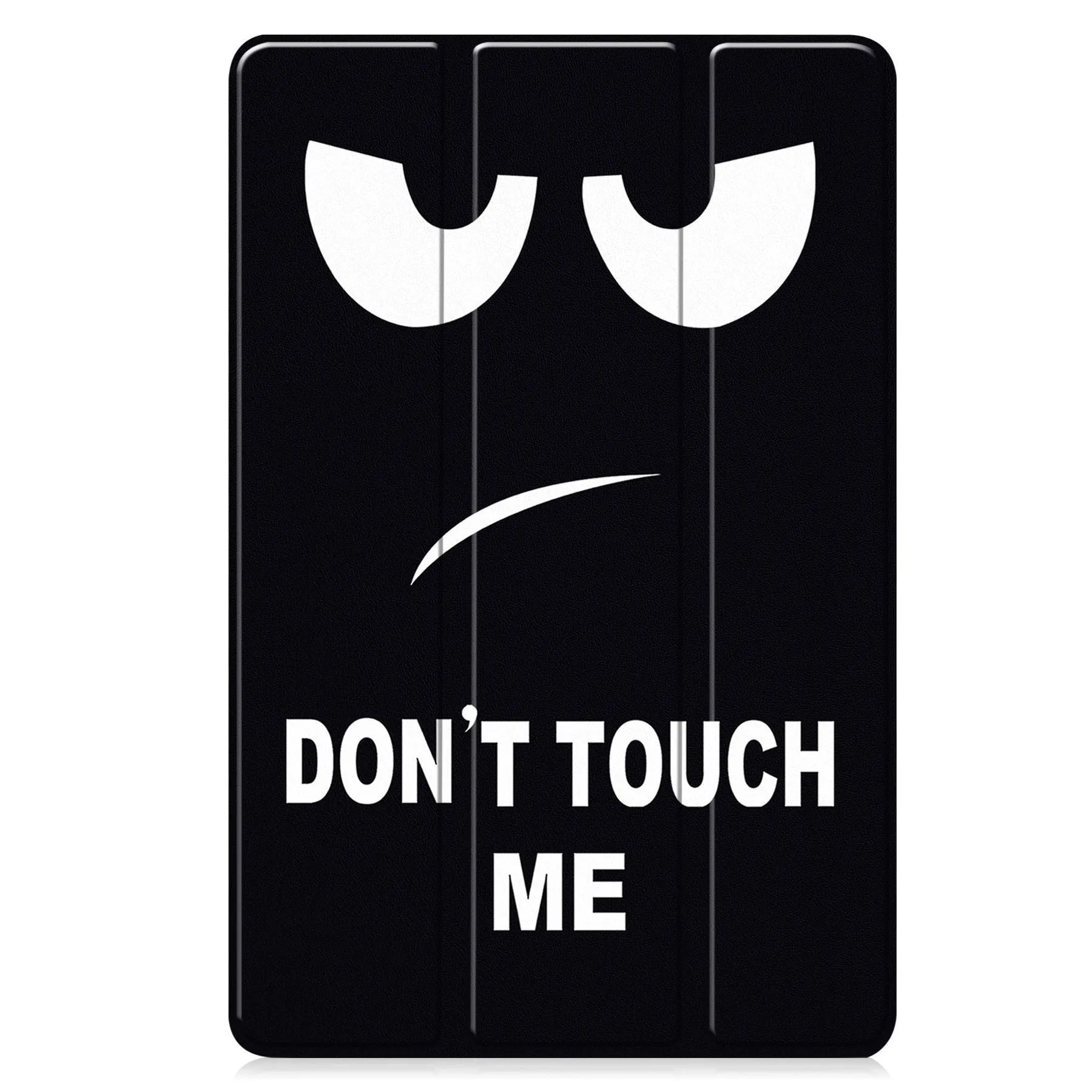 Samsung Tab S10 FE Plus 13.1-inch tri-fold hard protective case in black with integrated kickstand open.