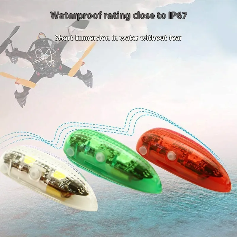 V3 wireless charging waterproof navigation light for RC cars, boats, and aircraft models.