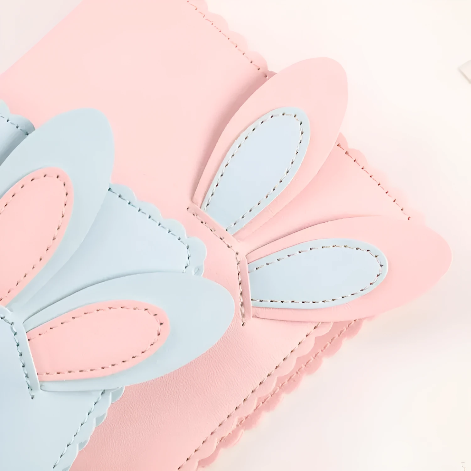 Mini rabbit-themed photo album with PU leather cover holding 3-inch photographs