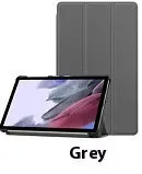 Lenovo Tab P12 protective case in apricot colour with a 3-fold stand open, showing the magnetic closure.