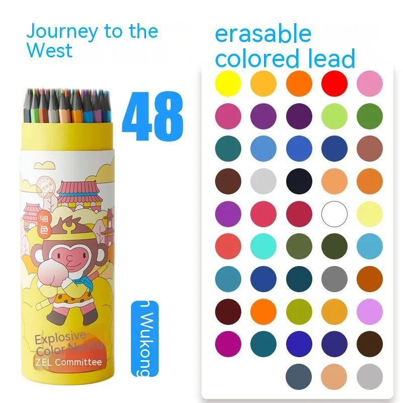 Zhenglin Sports colour pencils in 24 and 36 colour sets with paper barrel construction