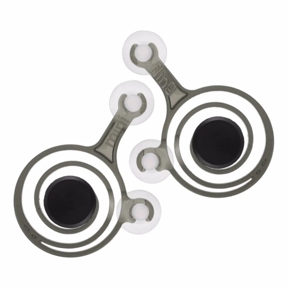 Clear and black universal mini joystick for mobile phone touch screen gaming.