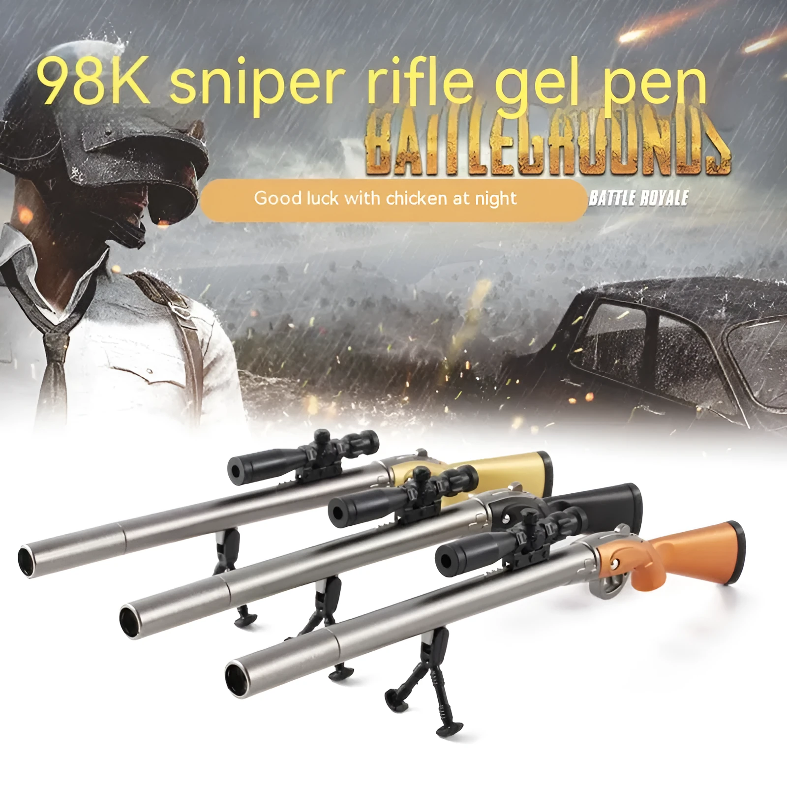 Marvel series 98K sniper rifle creative modelling gel pen with 0.5mm tip