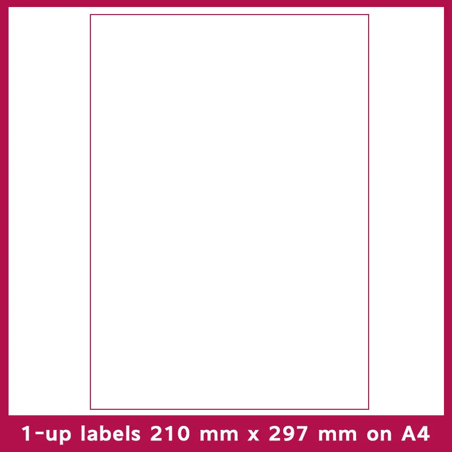 Pack of 100 A4 FBA label sheets showing multiple grid layout options for barcode printing.