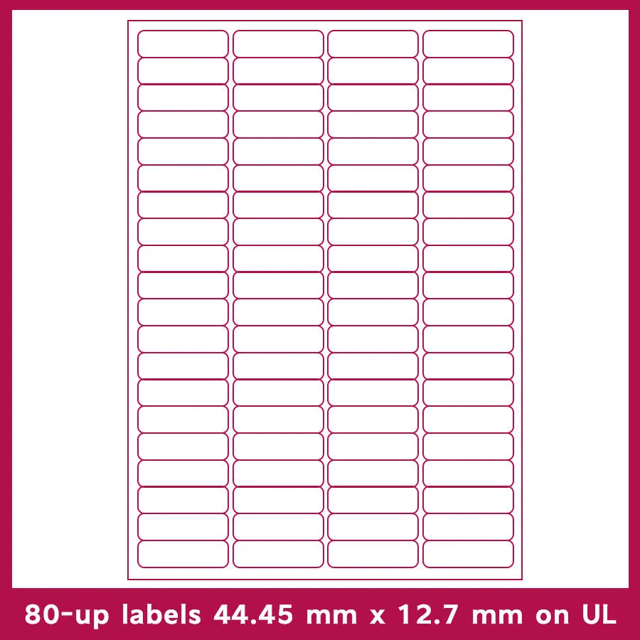 Pack of 100 A4 FBA label sheets showing multiple grid layout options for barcode printing.