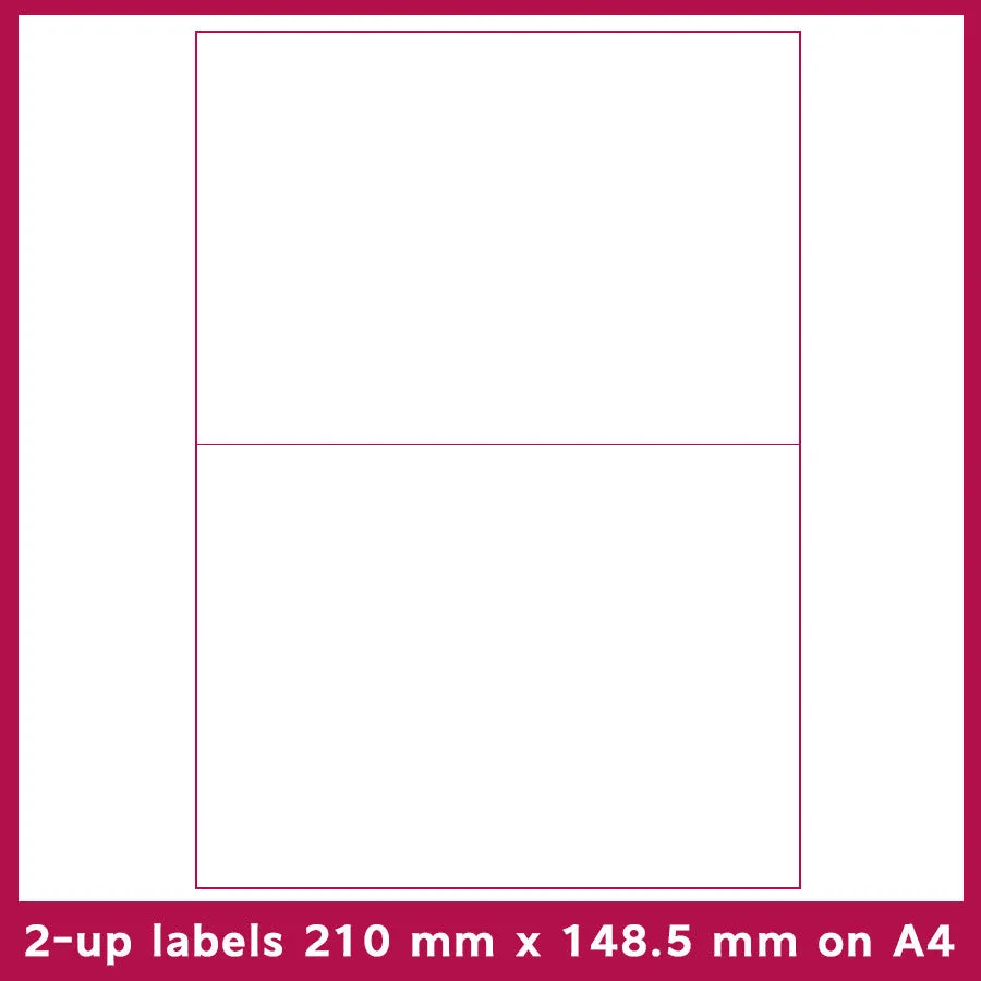 Pack of 100 A4 FBA label sheets showing multiple grid layout options for barcode printing.