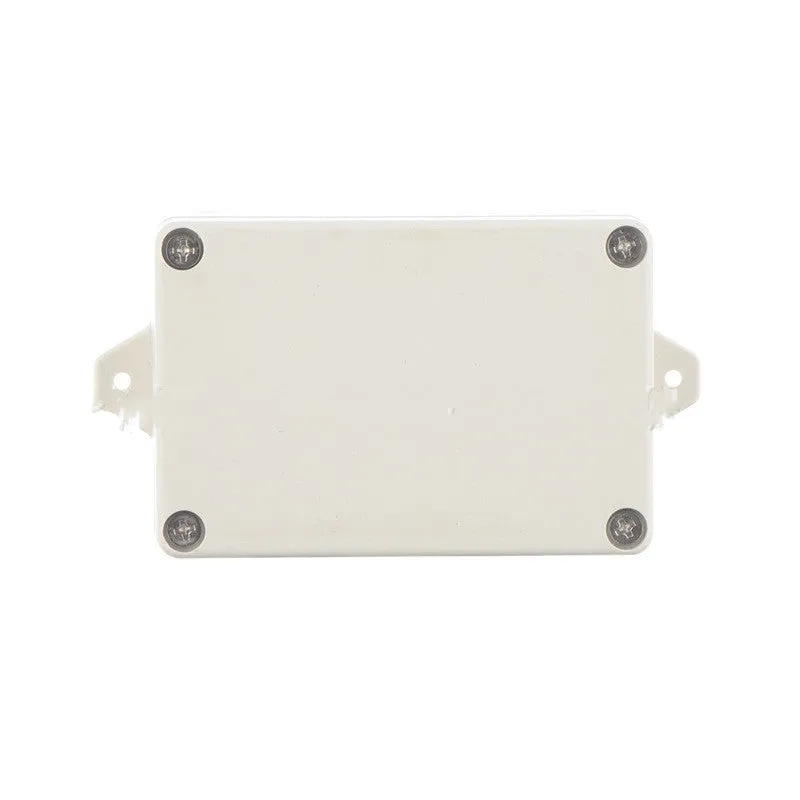 Black ABS plastic waterproof instrument box for electronic power supplies, model F4B-1.