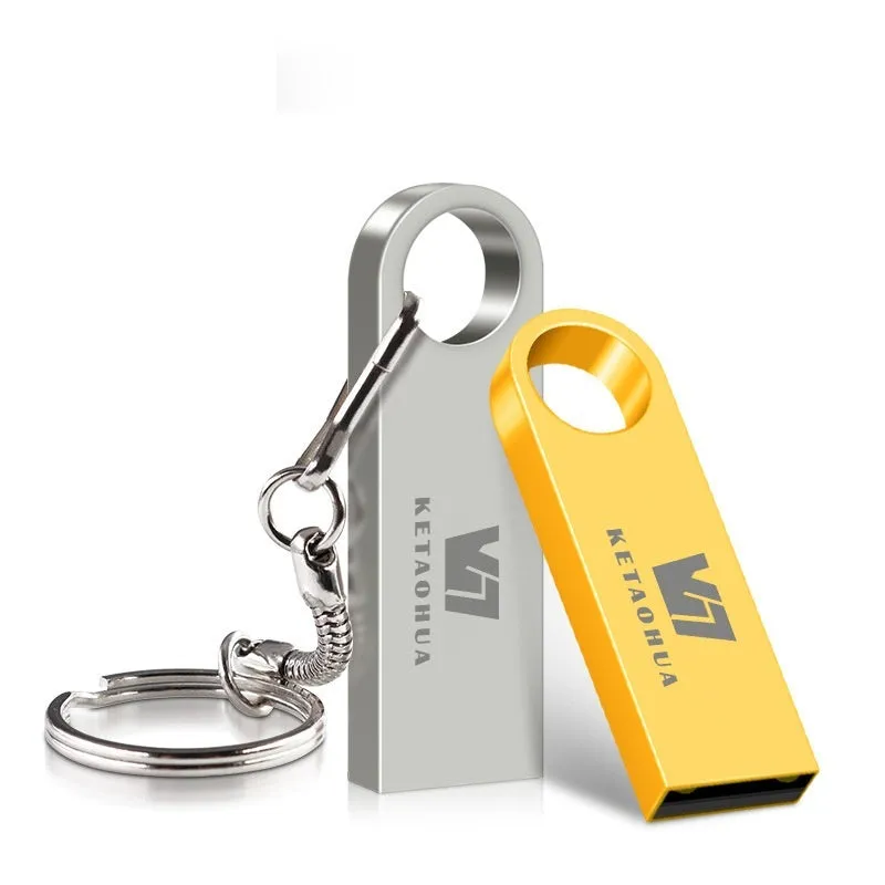 Custom metal car-shaped high-speed USB flash drive in silver, gold, rose gold, or black.