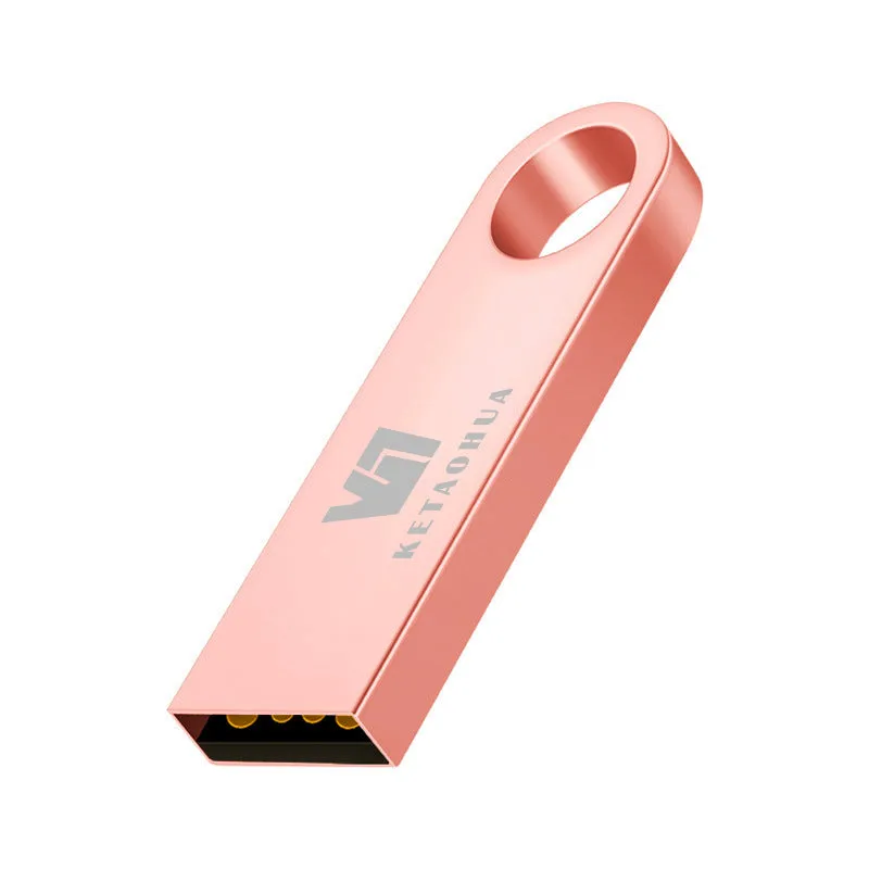 Custom metal car-shaped high-speed USB flash drive in silver, gold, rose gold, or black.