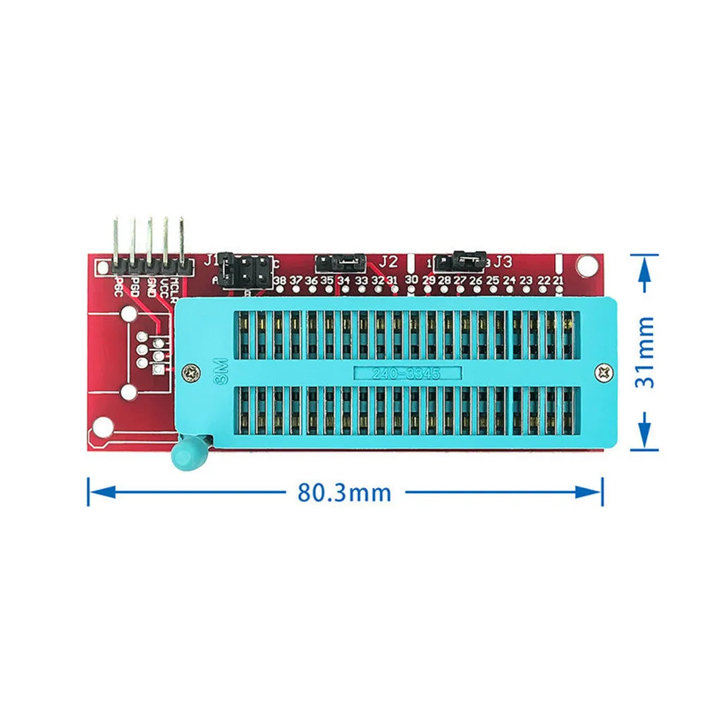 Offline PIC microcontroller programmer burner with ICD2 socket and KIT3 compatibility