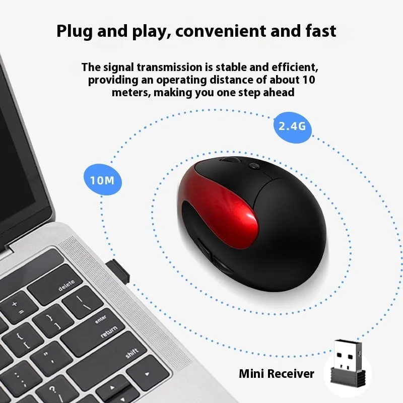 Vertical ergonomic computer mouse in multiple colours including rechargeable purple with wireless charging