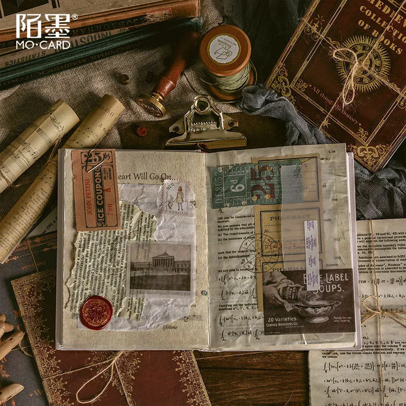 Middle Ancient Book Collection vintage notebook with distressed paper pages, 130mm by 184mm