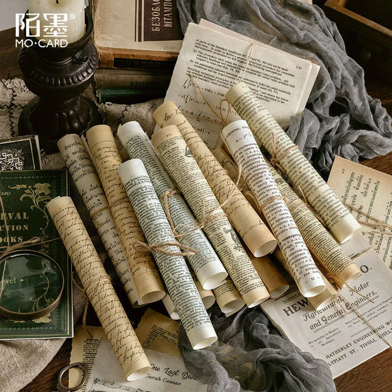 Middle Ancient Book Collection vintage notebook with distressed paper pages, 130mm by 184mm