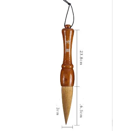 Large traditional Chinese wrist brush with mixed wolf and sheep hair for painting and calligraphy