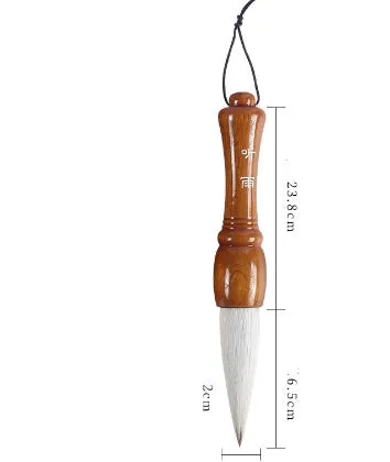 Large traditional Chinese wrist brush with mixed wolf and sheep hair for painting and calligraphy