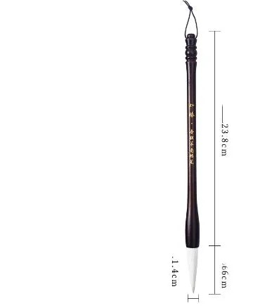 Large traditional Chinese wrist brush with mixed wolf and sheep hair for painting and calligraphy