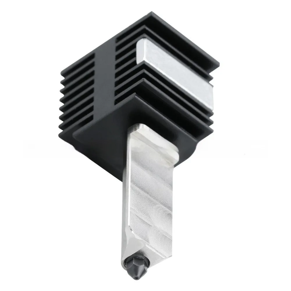 Bambu Lab A1 Mini 3D printer hot end replacement kit with four nozzle sizes and black silicone sleeve