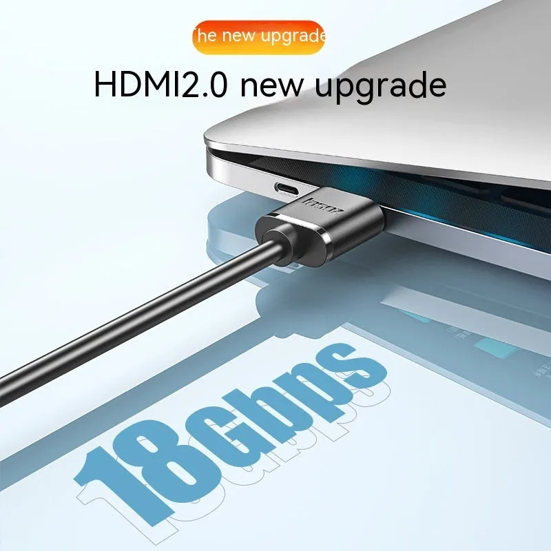 HDMI computer connection cable with gold-plated connectors and flexible oxygen-free copper wire
