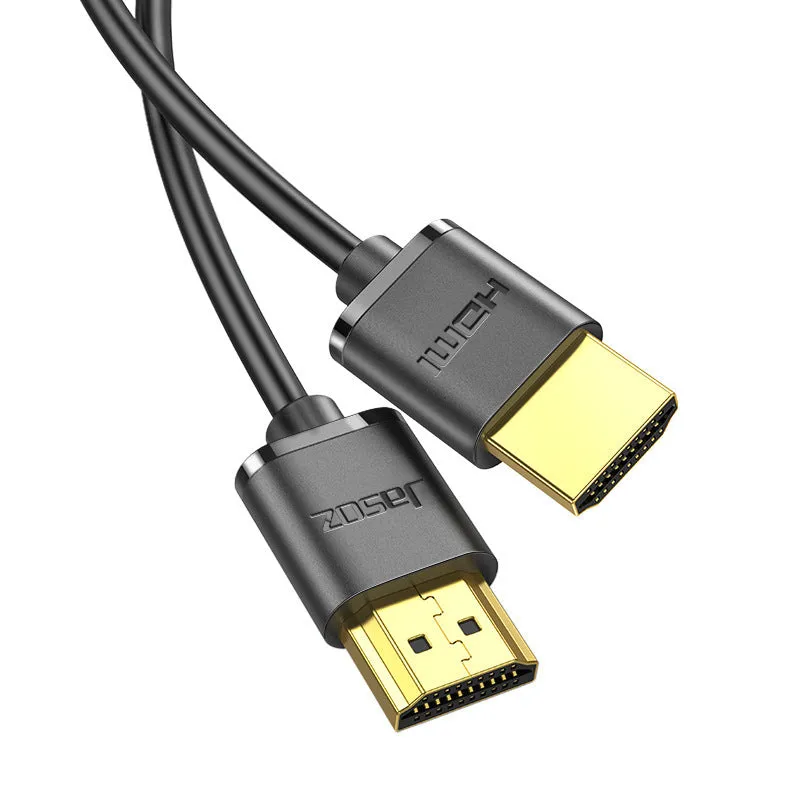 HDMI computer connection cable with gold-plated connectors and flexible oxygen-free copper wire