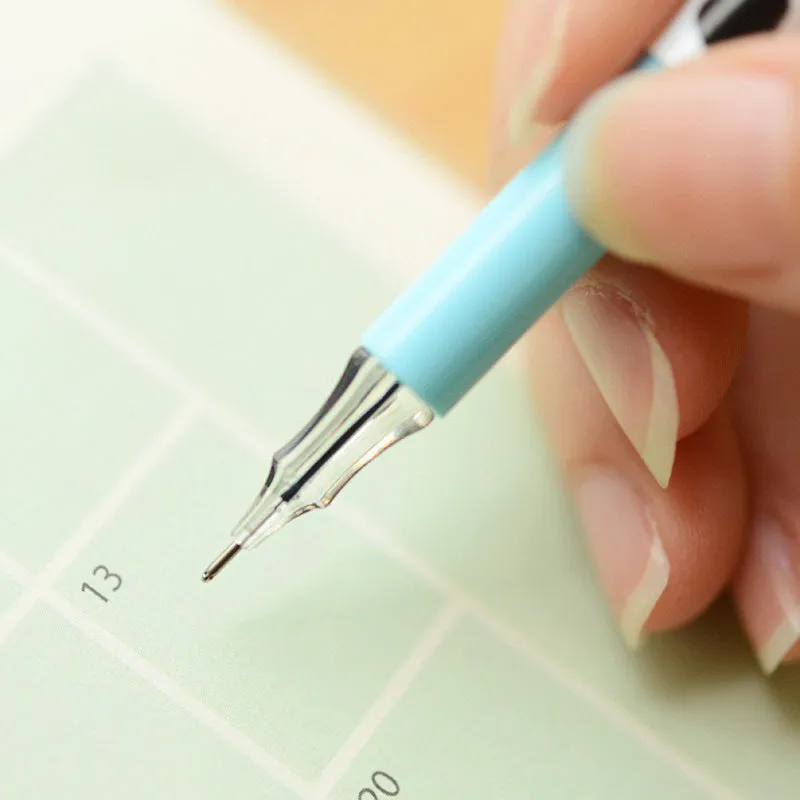 Set of 12 cow colour gel pens with 0.38mm tips in a box.
