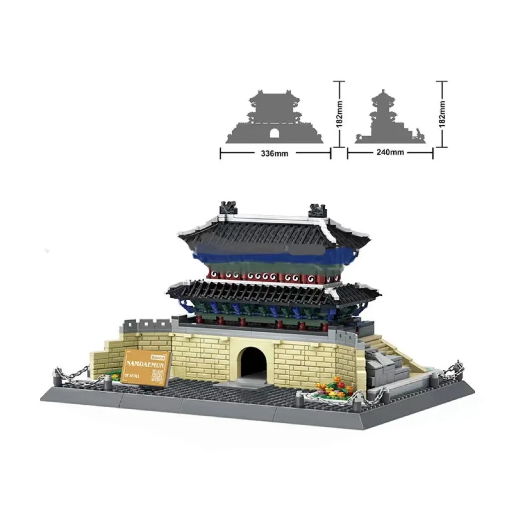 Wange architectural building blocks showing global landmarks including Eiffel Tower, Taj Mahal, and Big Ben
