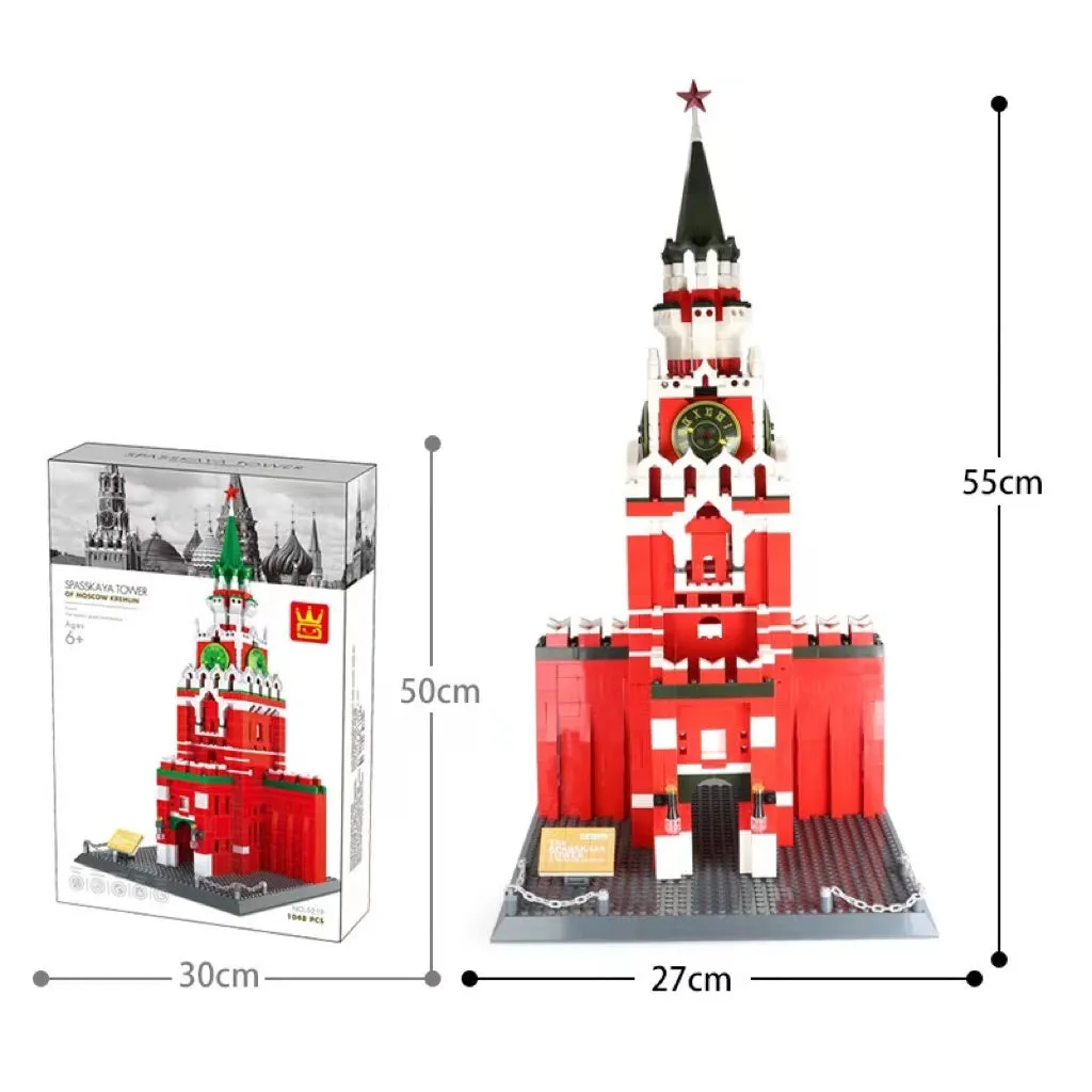 Wange architectural building blocks showing global landmarks including Eiffel Tower, Taj Mahal, and Big Ben