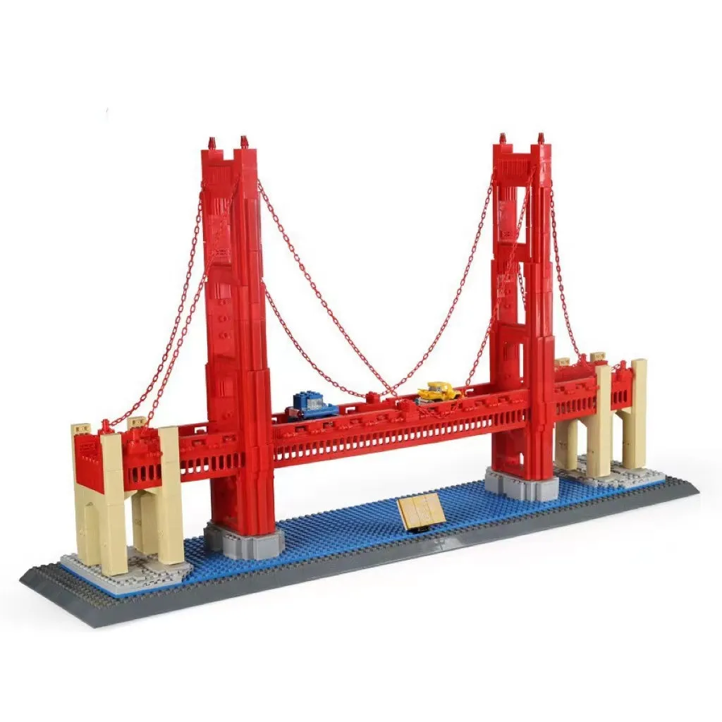 Wange architectural building blocks showing global landmarks including Eiffel Tower, Taj Mahal, and Big Ben