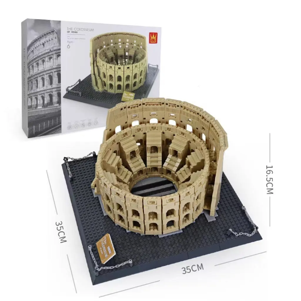 Wange architectural building blocks showing global landmarks including Eiffel Tower, Taj Mahal, and Big Ben