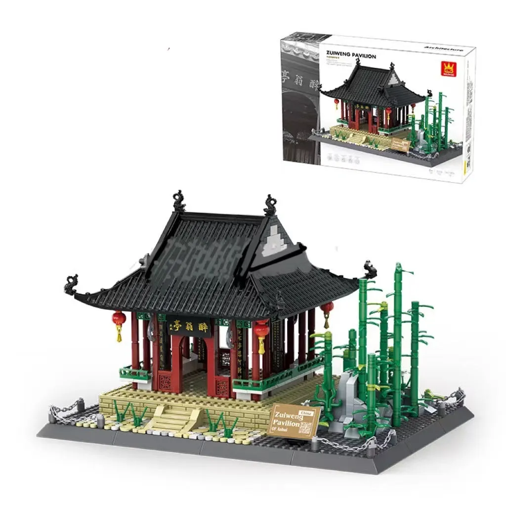 Wange architectural building blocks showing global landmarks including Eiffel Tower, Taj Mahal, and Big Ben