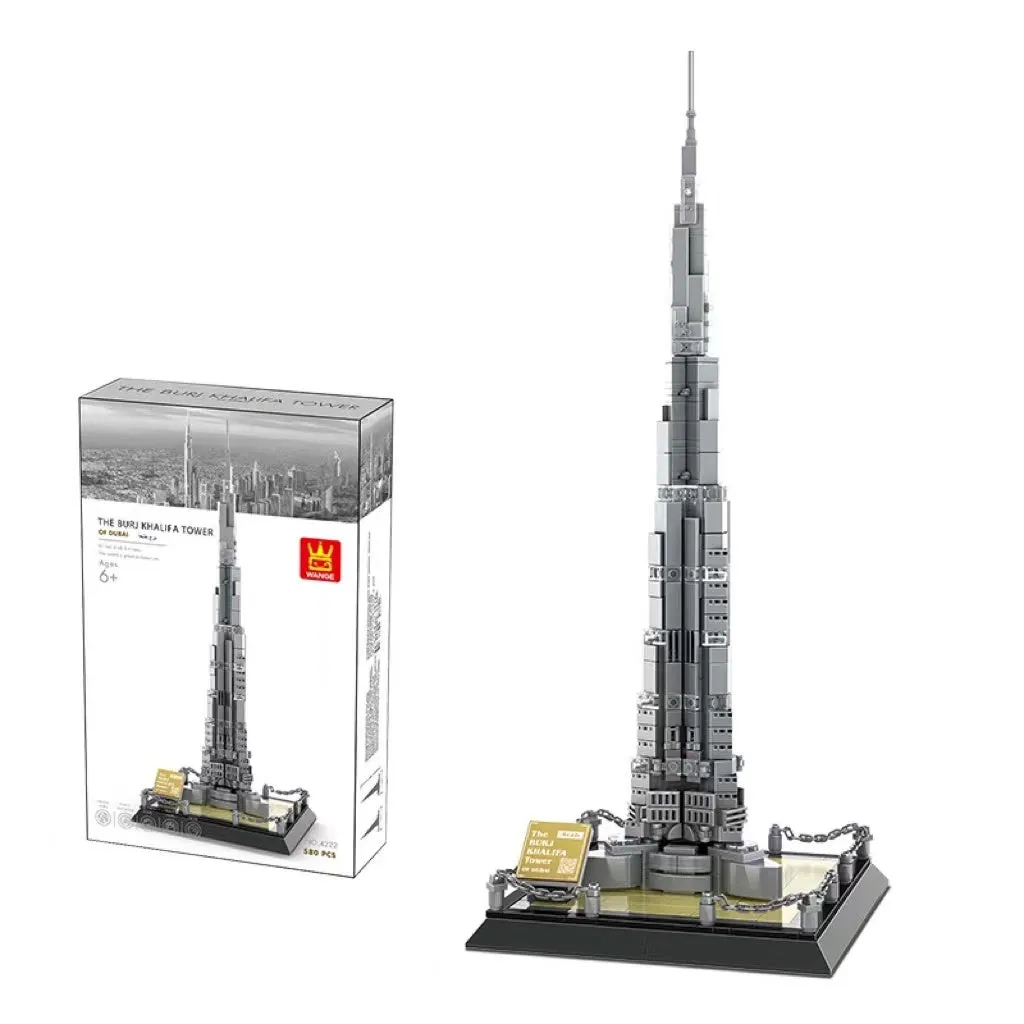 Wange architectural building blocks showing global landmarks including Eiffel Tower, Taj Mahal, and Big Ben