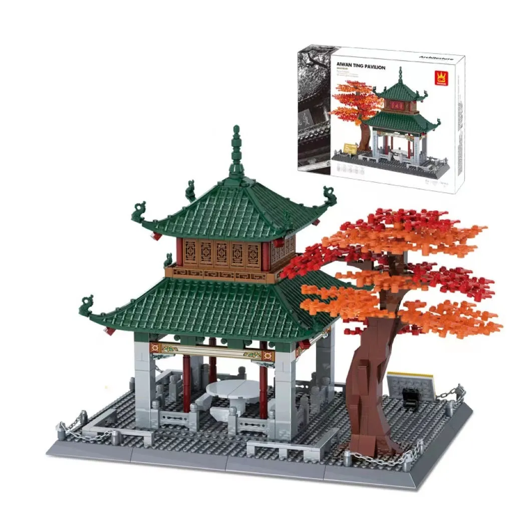 Wange architectural building blocks showing global landmarks including Eiffel Tower, Taj Mahal, and Big Ben