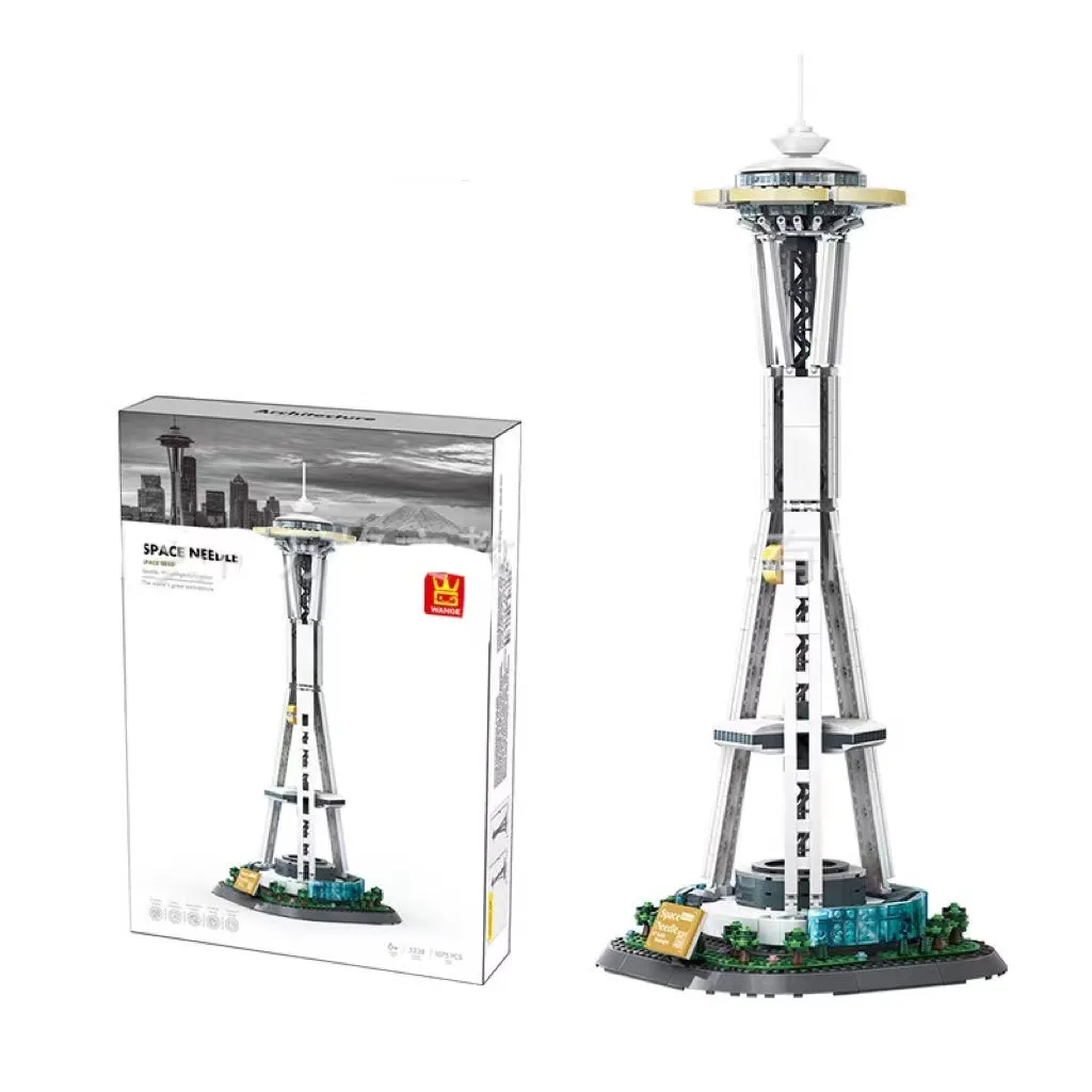 Wange architectural building blocks showing global landmarks including Eiffel Tower, Taj Mahal, and Big Ben