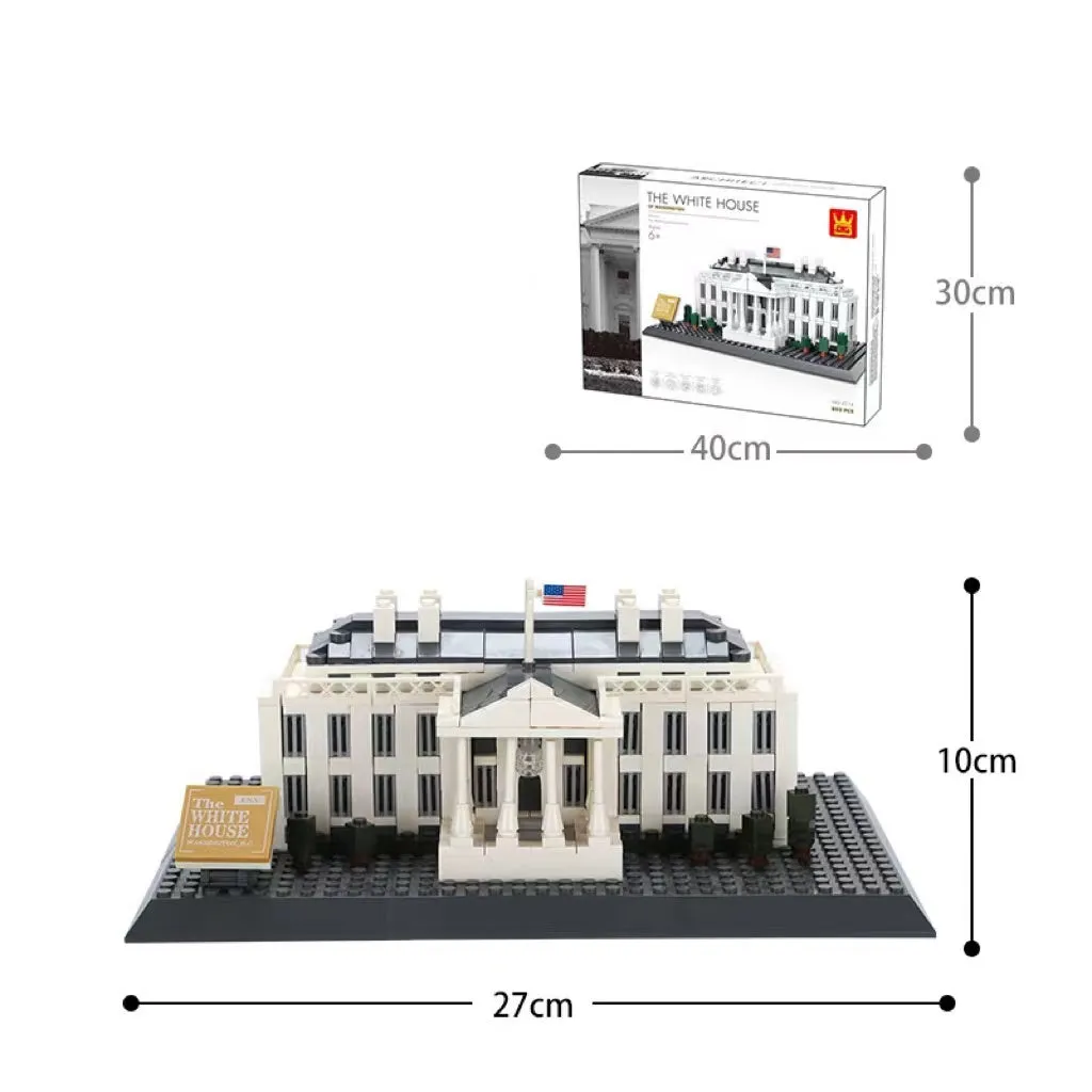 Wange architectural building blocks showing global landmarks including Eiffel Tower, Taj Mahal, and Big Ben