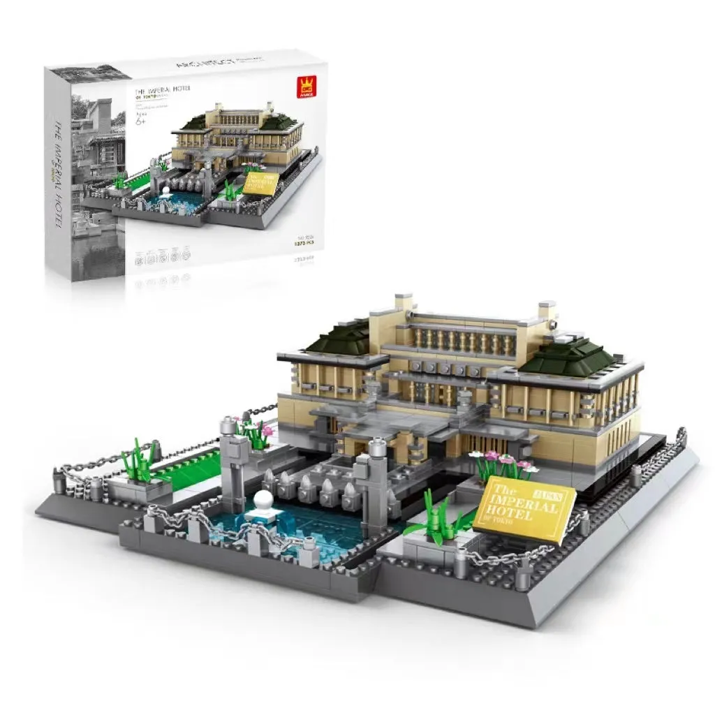 Wange architectural building blocks showing global landmarks including Eiffel Tower, Taj Mahal, and Big Ben